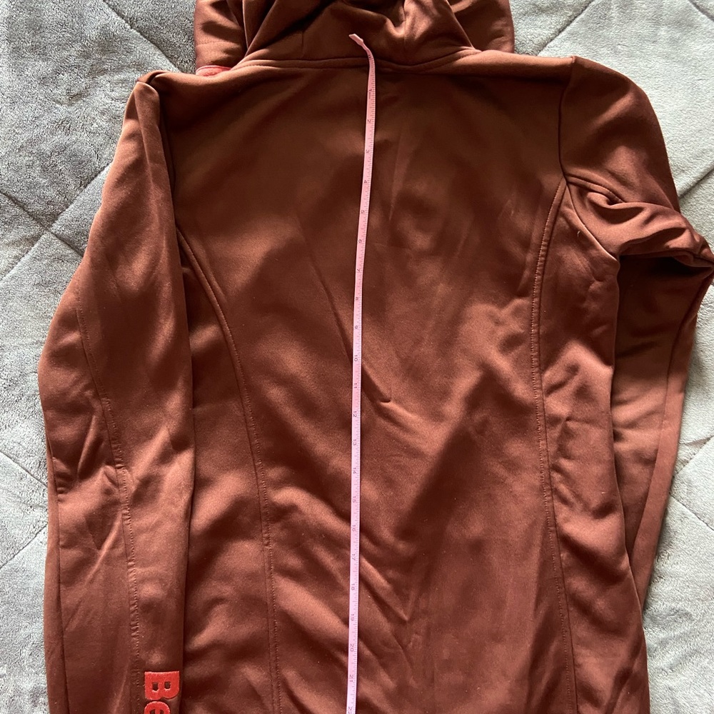 BENCH (authentic not C0stc0) dark burgundy/brown polar fleece full zip size S